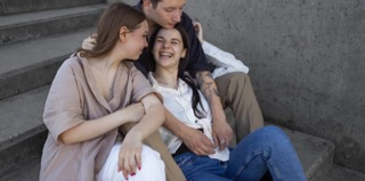 high-angle-people-sitting-stairs Small