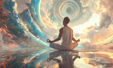 view-man-practicing-mindfulness-yoga-fantasy-setting